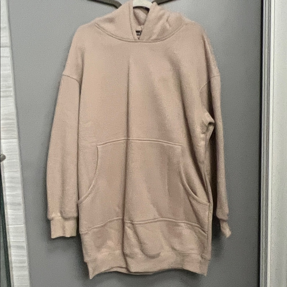 Casual Tan Hoodie with Front Pocket